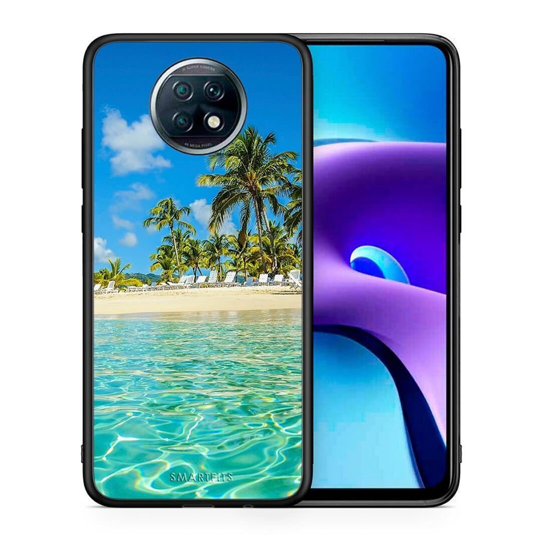 Θήκη Xiaomi Redmi Note 9T Tropical Vibes από τη Smartfits με σχέδιο στο πίσω μέρος και μαύρο περίβλημα | Xiaomi Redmi Note 9T Tropical Vibes case with colorful back and black bezels