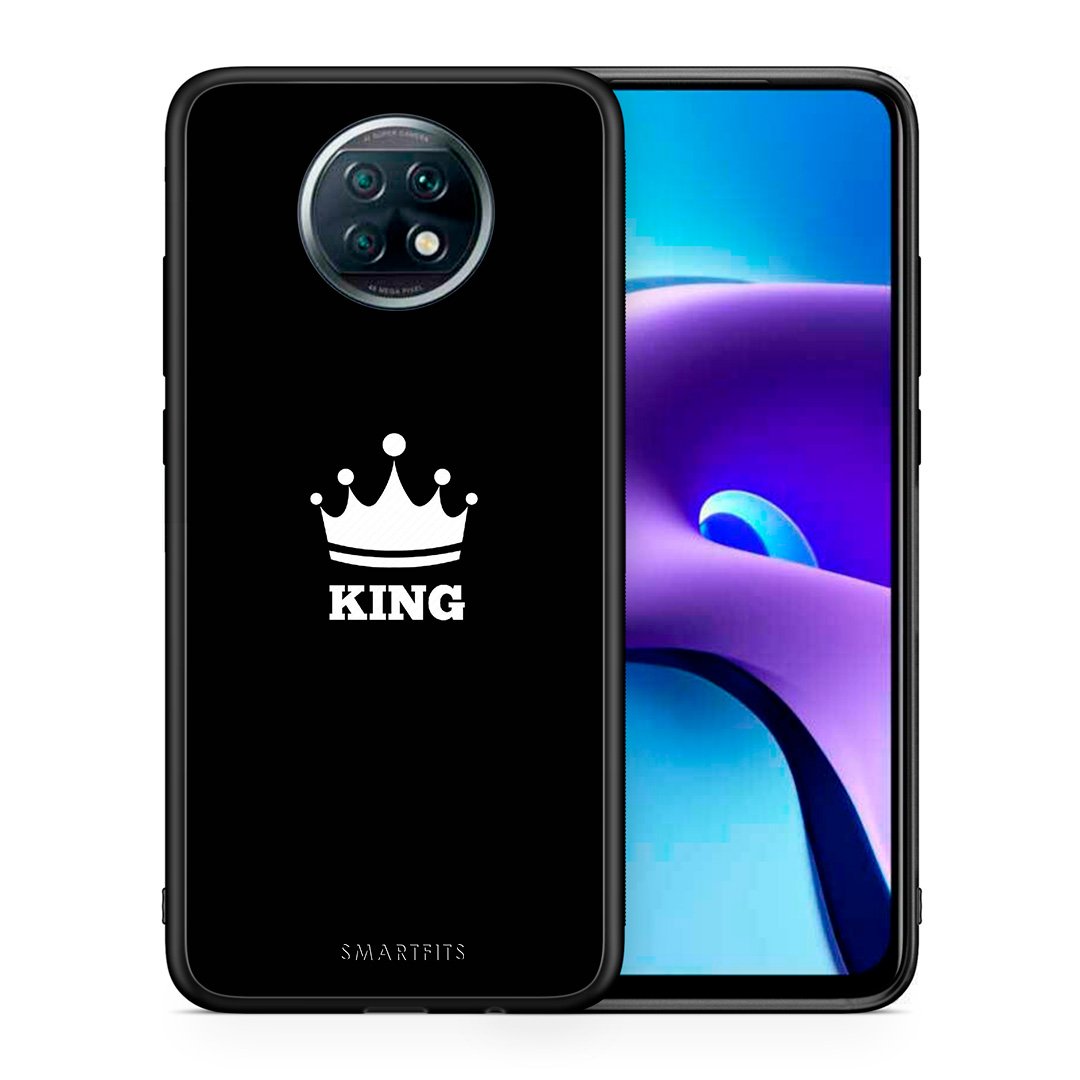 Θήκη Xiaomi Redmi Note 9T King Valentine από τη Smartfits με σχέδιο στο πίσω μέρος και μαύρο περίβλημα | Xiaomi Redmi Note 9T King Valentine case with colorful back and black bezels
