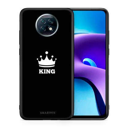 Θήκη Xiaomi Redmi Note 9T King Valentine από τη Smartfits με σχέδιο στο πίσω μέρος και μαύρο περίβλημα | Xiaomi Redmi Note 9T King Valentine case with colorful back and black bezels