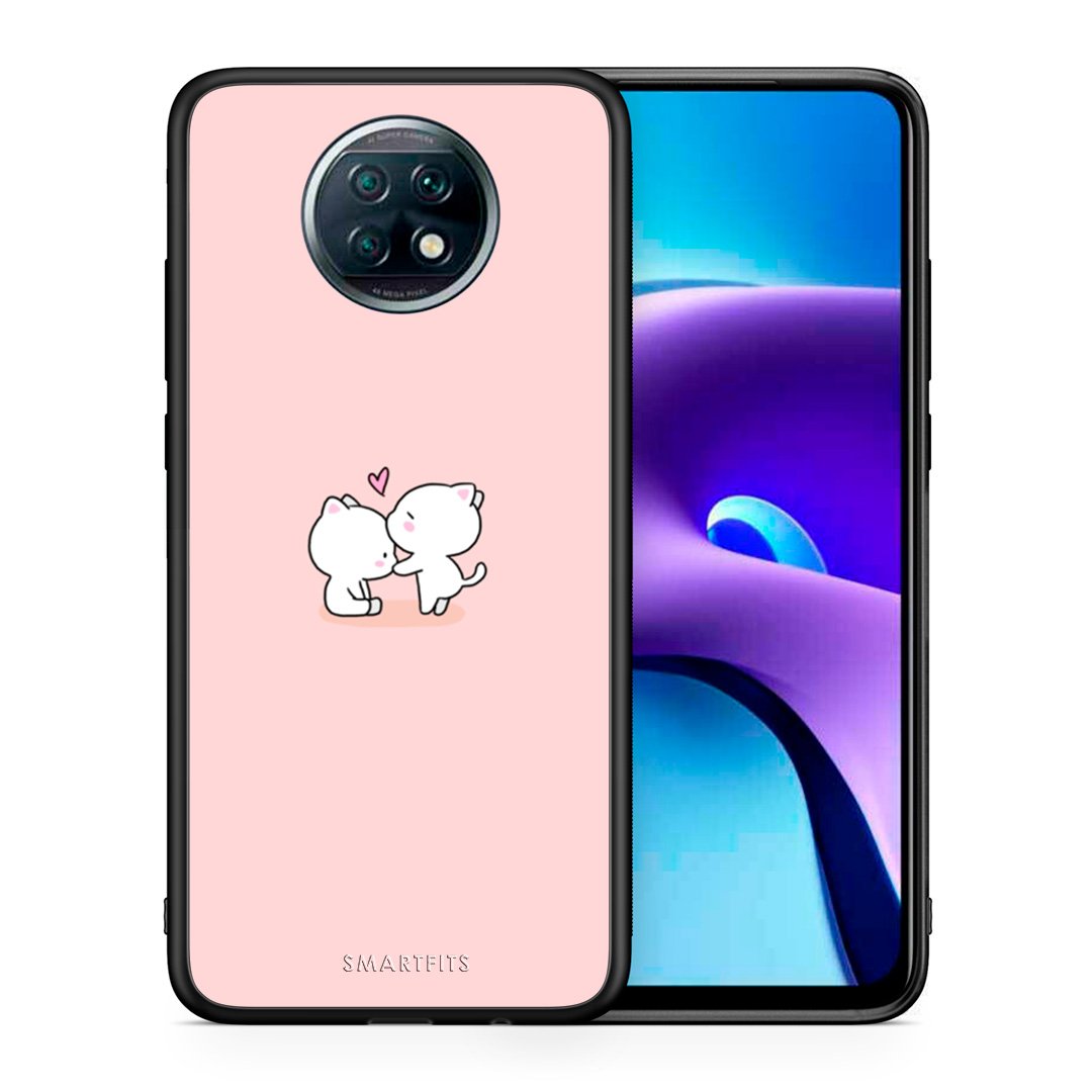 Θήκη Xiaomi Redmi Note 9T Love Valentine από τη Smartfits με σχέδιο στο πίσω μέρος και μαύρο περίβλημα | Xiaomi Redmi Note 9T Love Valentine case with colorful back and black bezels