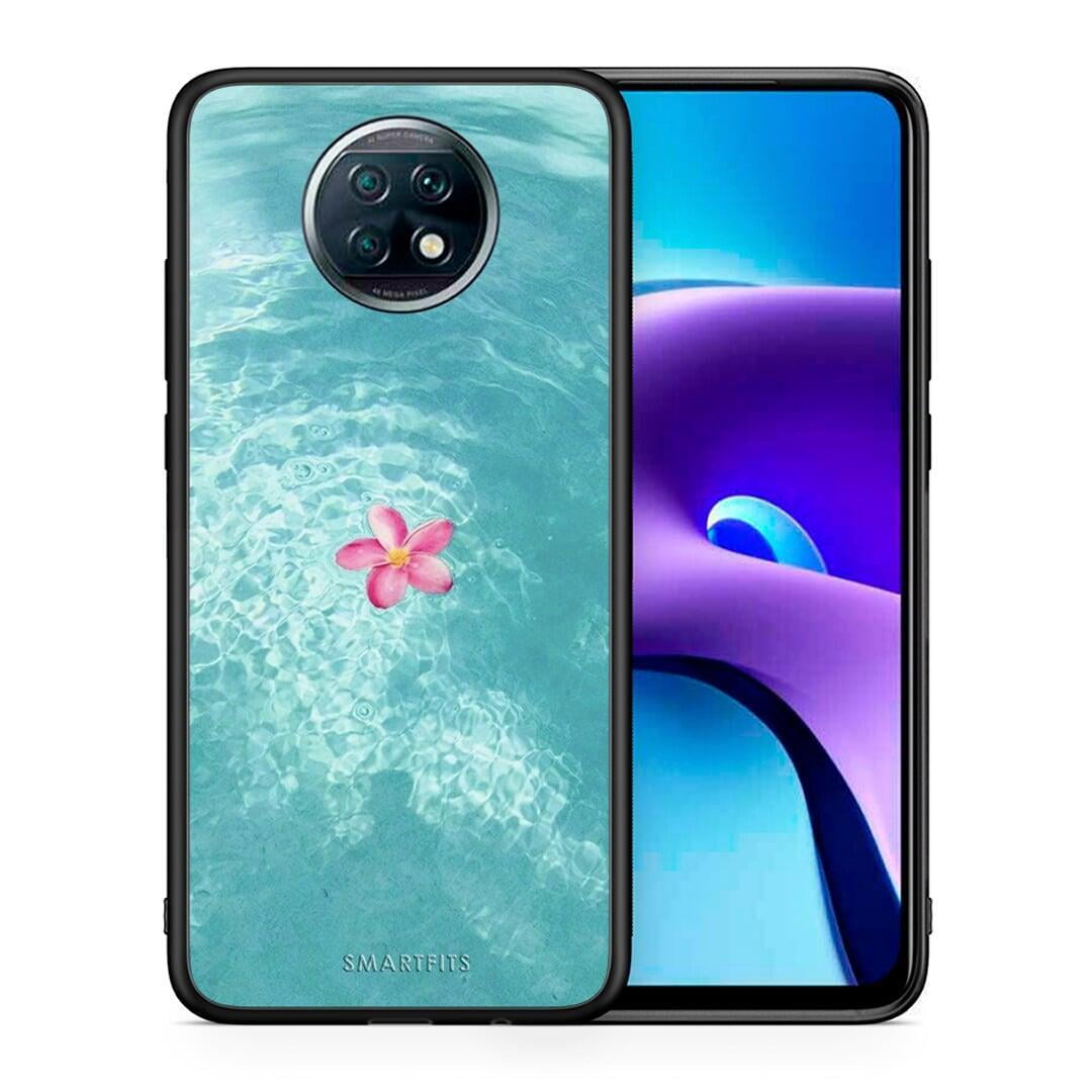 Θήκη Xiaomi Redmi Note 9T Water Flower από τη Smartfits με σχέδιο στο πίσω μέρος και μαύρο περίβλημα | Xiaomi Redmi Note 9T Water Flower case with colorful back and black bezels