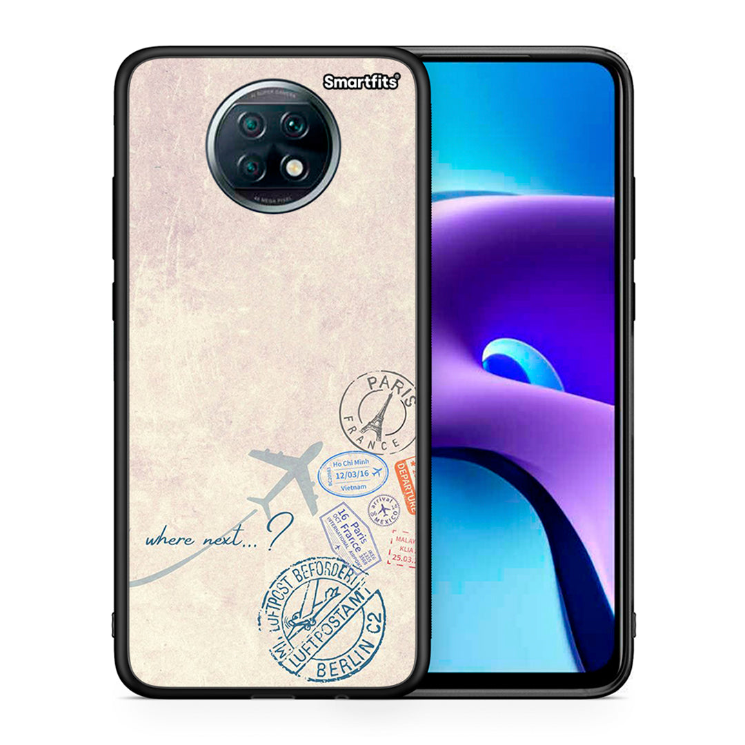 Θήκη Xiaomi Redmi Note 9T Where Next από τη Smartfits με σχέδιο στο πίσω μέρος και μαύρο περίβλημα | Xiaomi Redmi Note 9T Where Next case with colorful back and black bezels