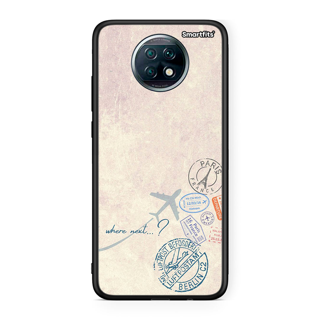 Xiaomi Redmi Note 9T Where Next Θήκη από τη Smartfits με σχέδιο στο πίσω μέρος και μαύρο περίβλημα | Smartphone case with colorful back and black bezels by Smartfits