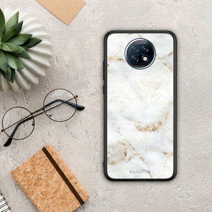 White Gold Marble - Xiaomi Redmi Note 9T θήκη
