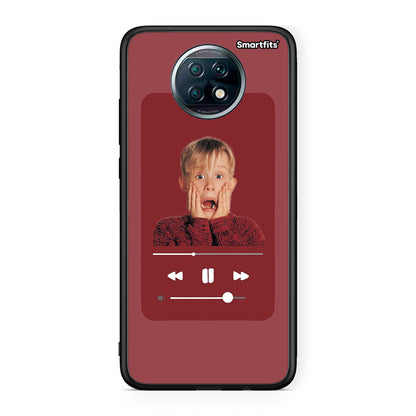 Xiaomi Redmi Note 9T Xmas Alone Music θήκη από τη Smartfits με σχέδιο στο πίσω μέρος και μαύρο περίβλημα | Smartphone case with colorful back and black bezels by Smartfits