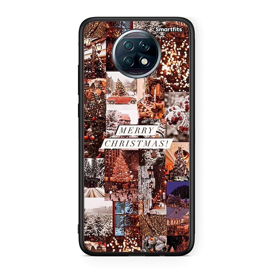 Xiaomi Redmi Note 9T Xmas Collage θήκη από τη Smartfits με σχέδιο στο πίσω μέρος και μαύρο περίβλημα | Smartphone case with colorful back and black bezels by Smartfits