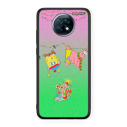 Xiaomi Redmi Note 9T Xmas Lights θήκη από τη Smartfits με σχέδιο στο πίσω μέρος και μαύρο περίβλημα | Smartphone case with colorful back and black bezels by Smartfits