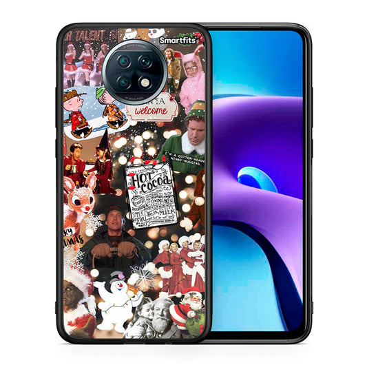 Θήκη Xiaomi Redmi Note 9T Xmas Movies από τη Smartfits με σχέδιο στο πίσω μέρος και μαύρο περίβλημα | Xiaomi Redmi Note 9T Xmas Movies case with colorful back and black bezels