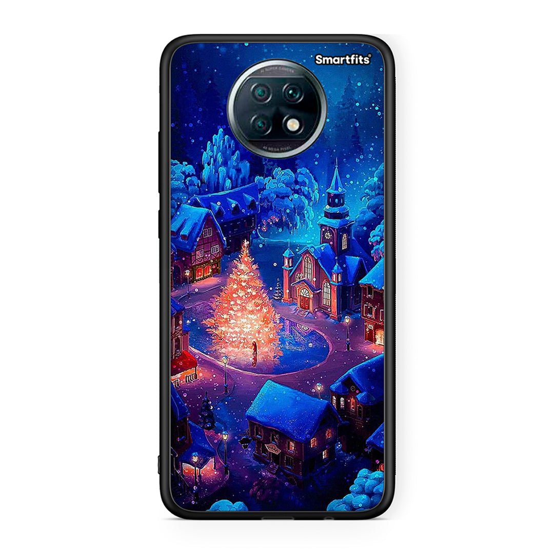 Xiaomi Redmi Note 9T Xmas Village θήκη από τη Smartfits με σχέδιο στο πίσω μέρος και μαύρο περίβλημα | Smartphone case with colorful back and black bezels by Smartfits