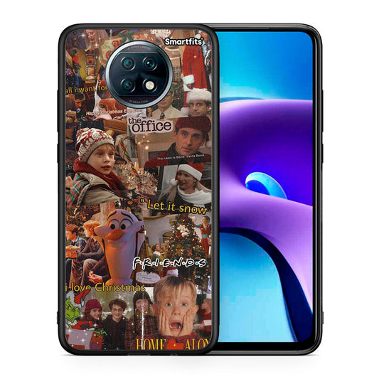 Θήκη Xiaomi Redmi Note 9T Xmas Wishes από τη Smartfits με σχέδιο στο πίσω μέρος και μαύρο περίβλημα | Xiaomi Redmi Note 9T Xmas Wishes case with colorful back and black bezels
