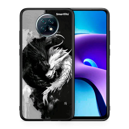 Θήκη Xiaomi Redmi Note 9T Yin Yang από τη Smartfits με σχέδιο στο πίσω μέρος και μαύρο περίβλημα | Xiaomi Redmi Note 9T Yin Yang case with colorful back and black bezels