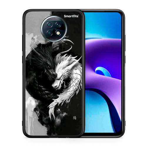 Θήκη Xiaomi Redmi Note 9T Yin Yang από τη Smartfits με σχέδιο στο πίσω μέρος και μαύρο περίβλημα | Xiaomi Redmi Note 9T Yin Yang case with colorful back and black bezels
