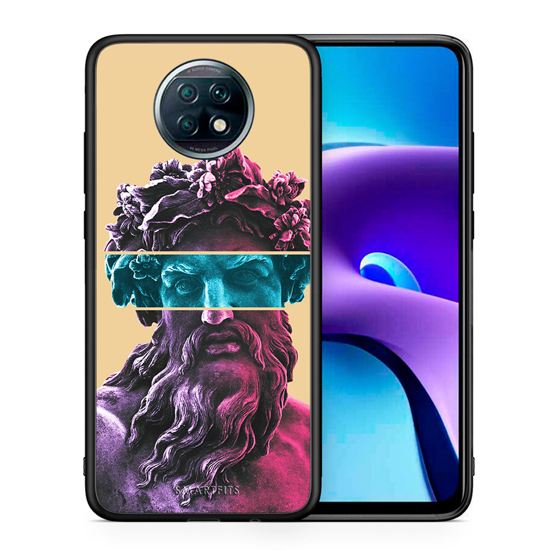 Θήκη Αγίου Βαλεντίνου Xiaomi Redmi Note 9T Zeus Art από τη Smartfits με σχέδιο στο πίσω μέρος και μαύρο περίβλημα | Xiaomi Redmi Note 9T Zeus Art case with colorful back and black bezels