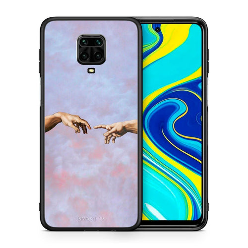 Θήκη Xiaomi Redmi Note 9S / 9 Pro Adam Hand από τη Smartfits με σχέδιο στο πίσω μέρος και μαύρο περίβλημα | Xiaomi Redmi Note 9S / 9 Pro Adam Hand case with colorful back and black bezels