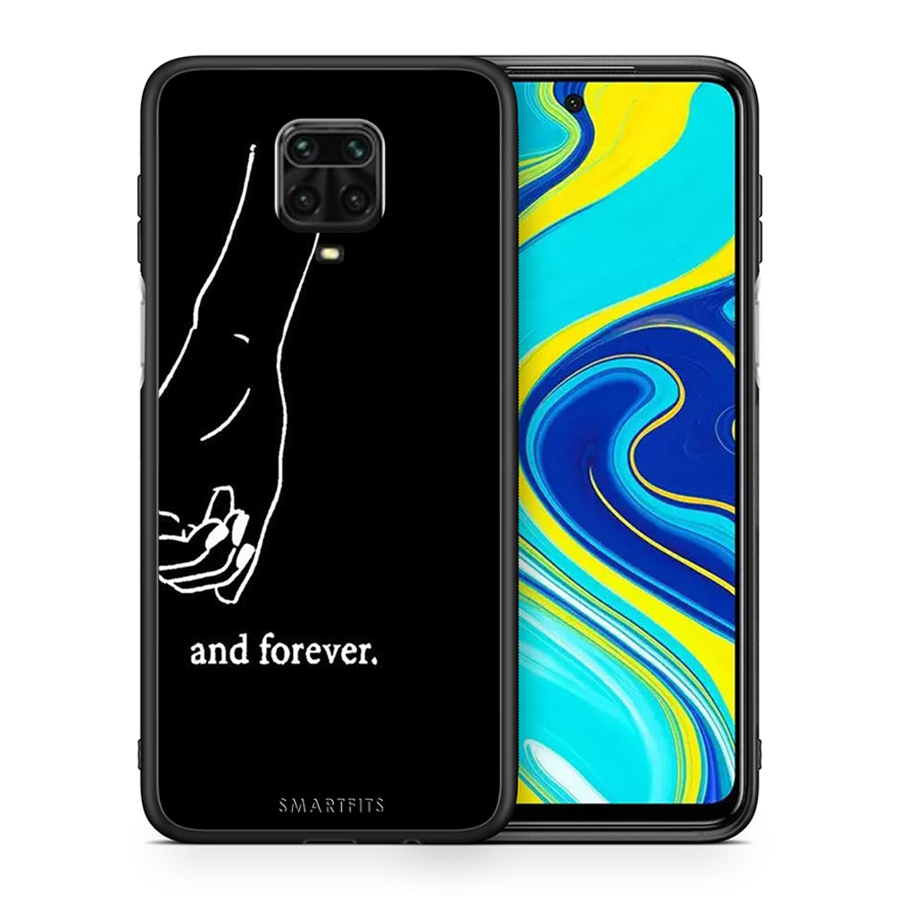 Θήκη Αγίου Βαλεντίνου Xiaomi Redmi Note 9S / 9 Pro Always & Forever 2 από τη Smartfits με σχέδιο στο πίσω μέρος και μαύρο περίβλημα | Xiaomi Redmi Note 9S / 9 Pro Always & Forever 2 case with colorful back and black bezels