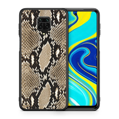 Θήκη Xiaomi Redmi Note 9S / 9 Pro Fashion Snake Animal από τη Smartfits με σχέδιο στο πίσω μέρος και μαύρο περίβλημα | Xiaomi Redmi Note 9S / 9 Pro Fashion Snake Animal case with colorful back and black bezels