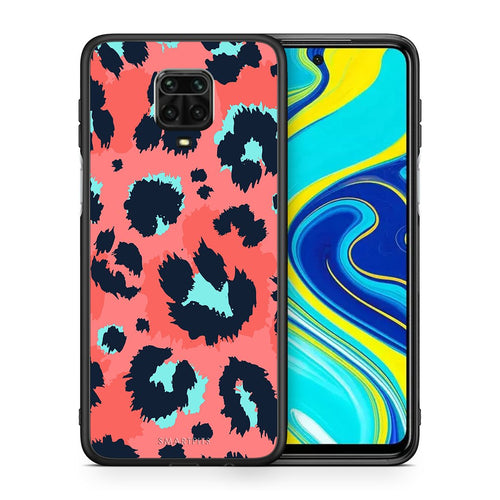Θήκη Xiaomi Redmi Note 9S / 9 Pro Pink Leopard Animal από τη Smartfits με σχέδιο στο πίσω μέρος και μαύρο περίβλημα | Xiaomi Redmi Note 9S / 9 Pro Pink Leopard Animal case with colorful back and black bezels