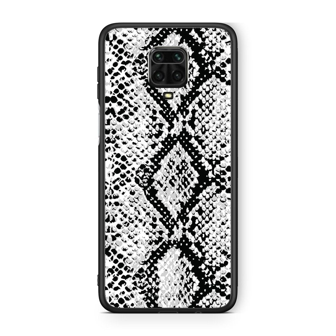 24 - Xiaomi Redmi Note 9S / 9 Pro  White Snake Animal case, cover, bumper