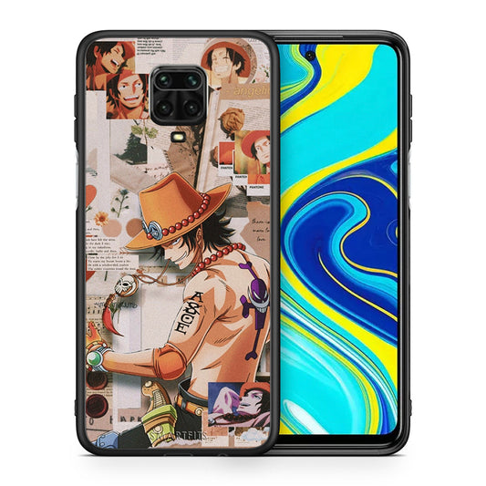 Θήκη Xiaomi Redmi Note 9S / 9 Pro Anime Collage από τη Smartfits με σχέδιο στο πίσω μέρος και μαύρο περίβλημα | Xiaomi Redmi Note 9S / 9 Pro Anime Collage case with colorful back and black bezels