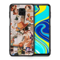 Thumbnail for Θήκη Xiaomi Redmi Note 9S / 9 Pro Anime Collage από τη Smartfits με σχέδιο στο πίσω μέρος και μαύρο περίβλημα | Xiaomi Redmi Note 9S / 9 Pro Anime Collage case with colorful back and black bezels