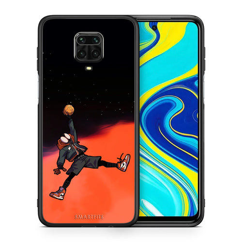 Θήκη Xiaomi Redmi Note 9S / 9 Pro Basketball Hero από τη Smartfits με σχέδιο στο πίσω μέρος και μαύρο περίβλημα | Xiaomi Redmi Note 9S / 9 Pro Basketball Hero case with colorful back and black bezels