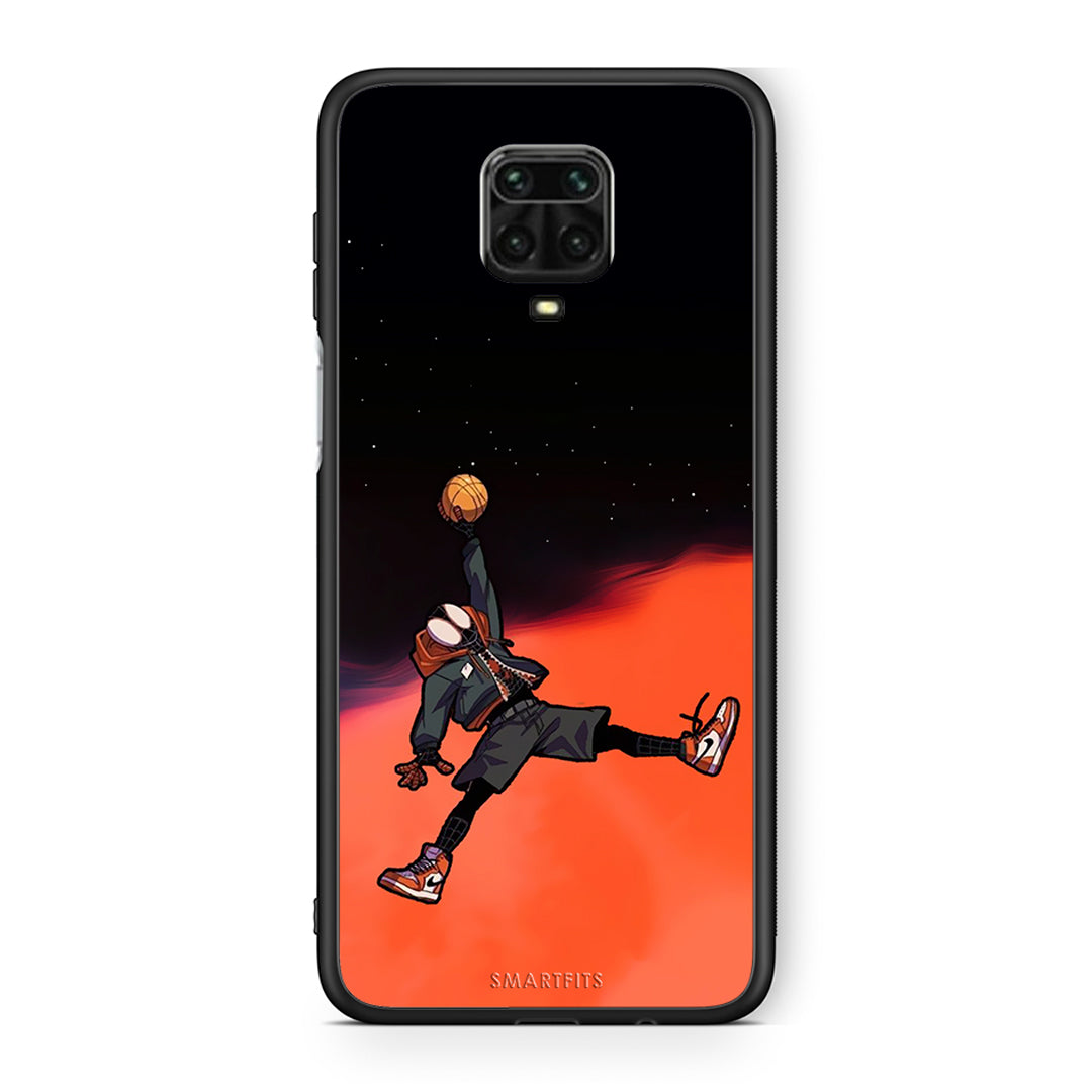 Xiaomi Redmi Note 9S / 9 Pro Basketball Hero θήκη από τη Smartfits με σχέδιο στο πίσω μέρος και μαύρο περίβλημα | Smartphone case with colorful back and black bezels by Smartfits