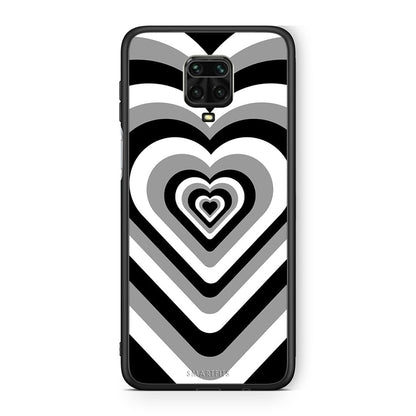 Xiaomi Redmi Note 9S / 9 Pro Black Hearts θήκη από τη Smartfits με σχέδιο στο πίσω μέρος και μαύρο περίβλημα | Smartphone case with colorful back and black bezels by Smartfits