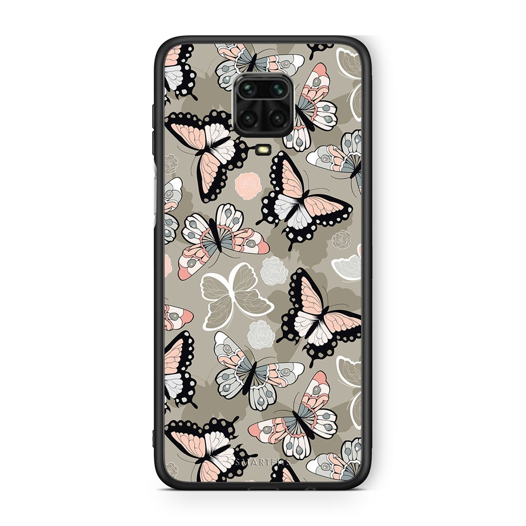 135 - Xiaomi Redmi Note 9S / 9 Pro  Butterflies Boho case, cover, bumper