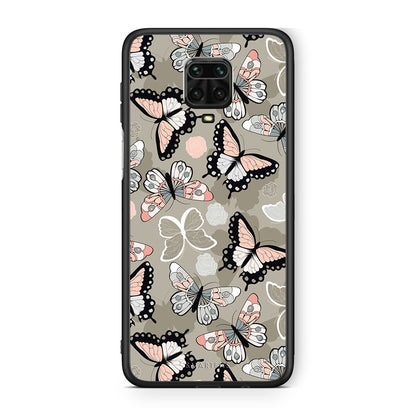 135 - Xiaomi Redmi Note 9S / 9 Pro  Butterflies Boho case, cover, bumper