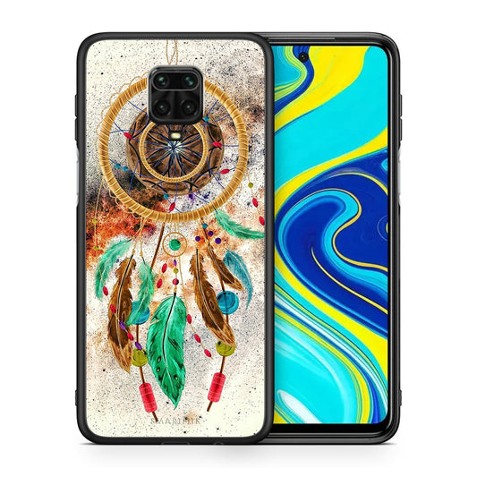 Θήκη Xiaomi Redmi Note 9S / 9 Pro DreamCatcher Boho από τη Smartfits με σχέδιο στο πίσω μέρος και μαύρο περίβλημα | Xiaomi Redmi Note 9S / 9 Pro DreamCatcher Boho case with colorful back and black bezels