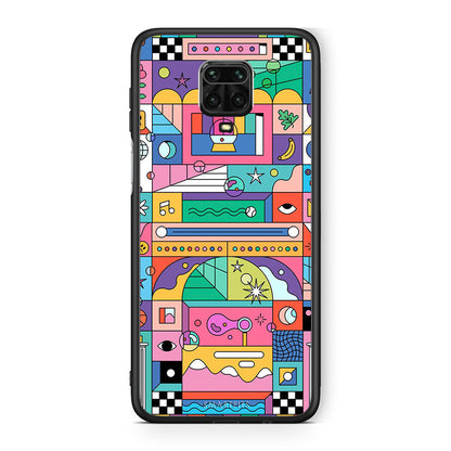 Xiaomi Redmi Note 9S / 9 Pro Bubbles Soap θήκη από τη Smartfits με σχέδιο στο πίσω μέρος και μαύρο περίβλημα | Smartphone case with colorful back and black bezels by Smartfits