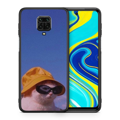 Θήκη Xiaomi Redmi Note 9S / 9 Pro Cat Diva από τη Smartfits με σχέδιο στο πίσω μέρος και μαύρο περίβλημα | Xiaomi Redmi Note 9S / 9 Pro Cat Diva case with colorful back and black bezels