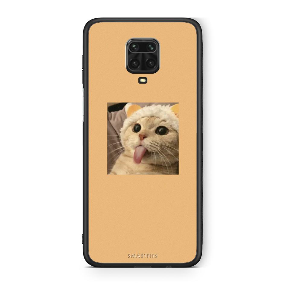 Xiaomi Redmi Note 9S / 9 Pro Cat Tongue θήκη από τη Smartfits με σχέδιο στο πίσω μέρος και μαύρο περίβλημα | Smartphone case with colorful back and black bezels by Smartfits