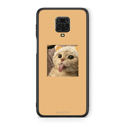Xiaomi Redmi Note 9S / 9 Pro Cat Tongue θήκη από τη Smartfits με σχέδιο στο πίσω μέρος και μαύρο περίβλημα | Smartphone case with colorful back and black bezels by Smartfits