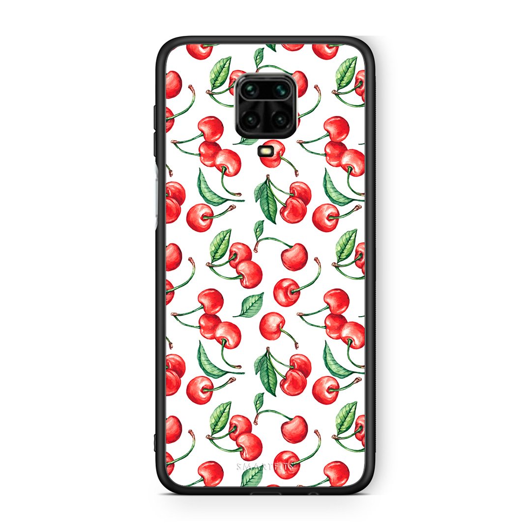 Xiaomi Redmi Note 9S / 9 Pro Cherry Summer θήκη από τη Smartfits με σχέδιο στο πίσω μέρος και μαύρο περίβλημα | Smartphone case with colorful back and black bezels by Smartfits