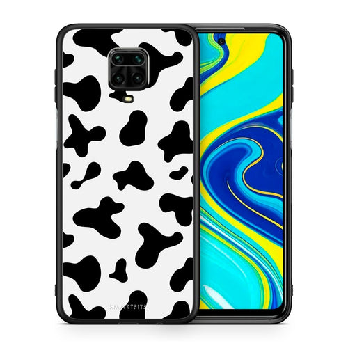 Θήκη Xiaomi Redmi Note 9S / 9 Pro Cow Print από τη Smartfits με σχέδιο στο πίσω μέρος και μαύρο περίβλημα | Xiaomi Redmi Note 9S / 9 Pro Cow Print case with colorful back and black bezels