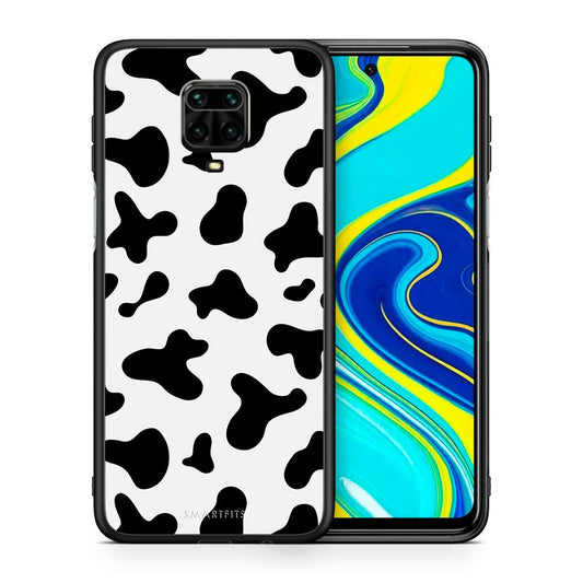 Θήκη Xiaomi Redmi Note 9S / 9 Pro Cow Print από τη Smartfits με σχέδιο στο πίσω μέρος και μαύρο περίβλημα | Xiaomi Redmi Note 9S / 9 Pro Cow Print case with colorful back and black bezels