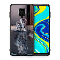 Thumbnail for Θήκη Xiaomi Redmi Note 9S / 9 Pro Tiger Cute από τη Smartfits με σχέδιο στο πίσω μέρος και μαύρο περίβλημα | Xiaomi Redmi Note 9S / 9 Pro Tiger Cute case with colorful back and black bezels