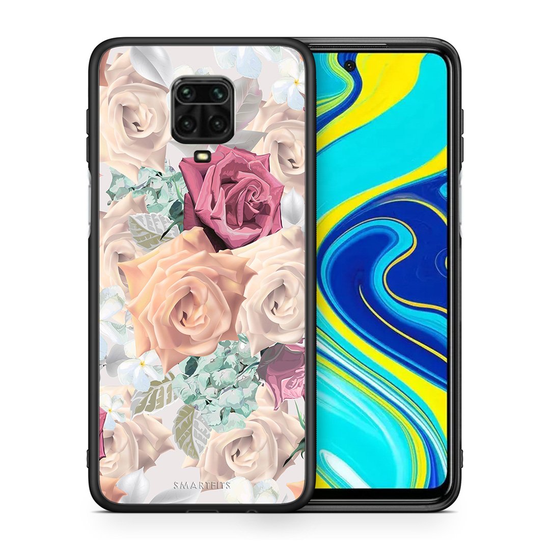 Θήκη Xiaomi Redmi Note 9S / 9 Pro Bouquet Floral από τη Smartfits με σχέδιο στο πίσω μέρος και μαύρο περίβλημα | Xiaomi Redmi Note 9S / 9 Pro Bouquet Floral case with colorful back and black bezels