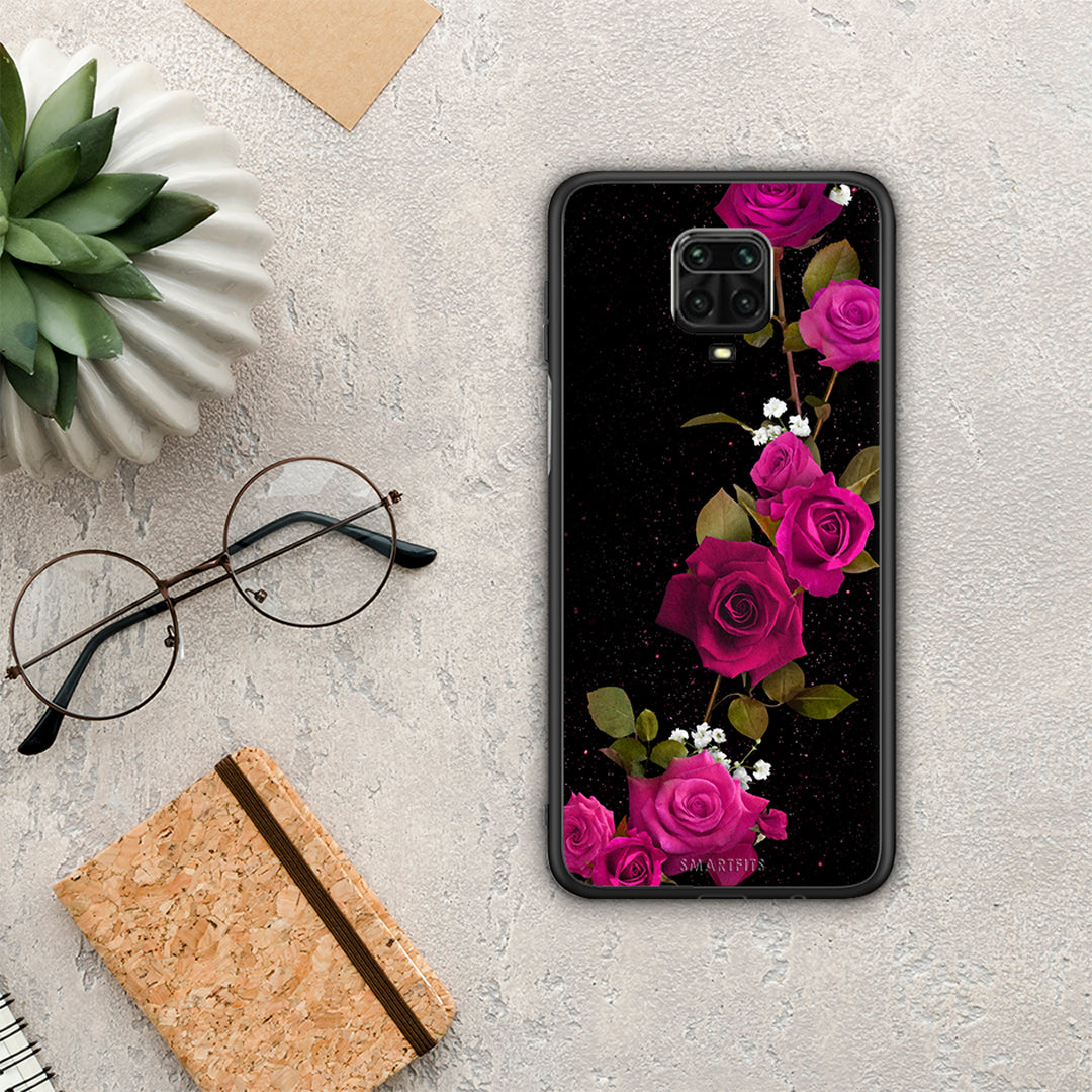 Flower Red Roses - Xiaomi Redmi Note 9S / 9 Pro / 9 Pro Max θήκη
