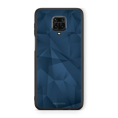 39 - Xiaomi Redmi Note 9S / 9 Pro  Blue Abstract Geometric case, cover, bumper