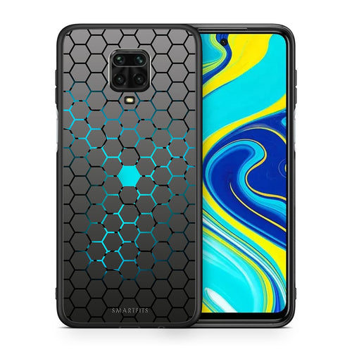 Θήκη Xiaomi Redmi Note 9S / 9 Pro Hexagonal Geometric από τη Smartfits με σχέδιο στο πίσω μέρος και μαύρο περίβλημα | Xiaomi Redmi Note 9S / 9 Pro Hexagonal Geometric case with colorful back and black bezels