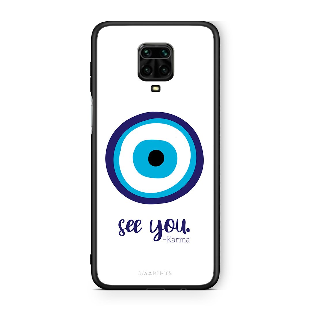 Xiaomi Redmi Note 9S / 9 Pro Karma Says θήκη από τη Smartfits με σχέδιο στο πίσω μέρος και μαύρο περίβλημα | Smartphone case with colorful back and black bezels by Smartfits