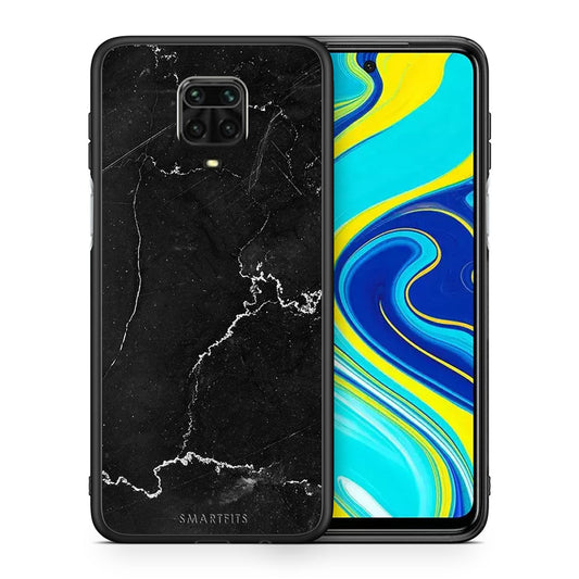 Θήκη Xiaomi Redmi Note 9S / 9 Pro Marble Black από τη Smartfits με σχέδιο στο πίσω μέρος και μαύρο περίβλημα | Xiaomi Redmi Note 9S / 9 Pro Marble Black case with colorful back and black bezels