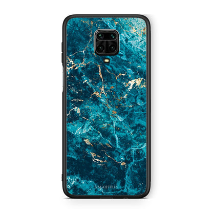 Xiaomi Redmi Note 9S / 9 Pro Marble Blue θήκη από τη Smartfits με σχέδιο στο πίσω μέρος και μαύρο περίβλημα | Smartphone case with colorful back and black bezels by Smartfits
