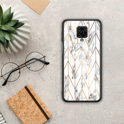 Marble Gold Geometric - Xiaomi Redmi Note 9S / 9 Pro / 9 Pro Max θήκη