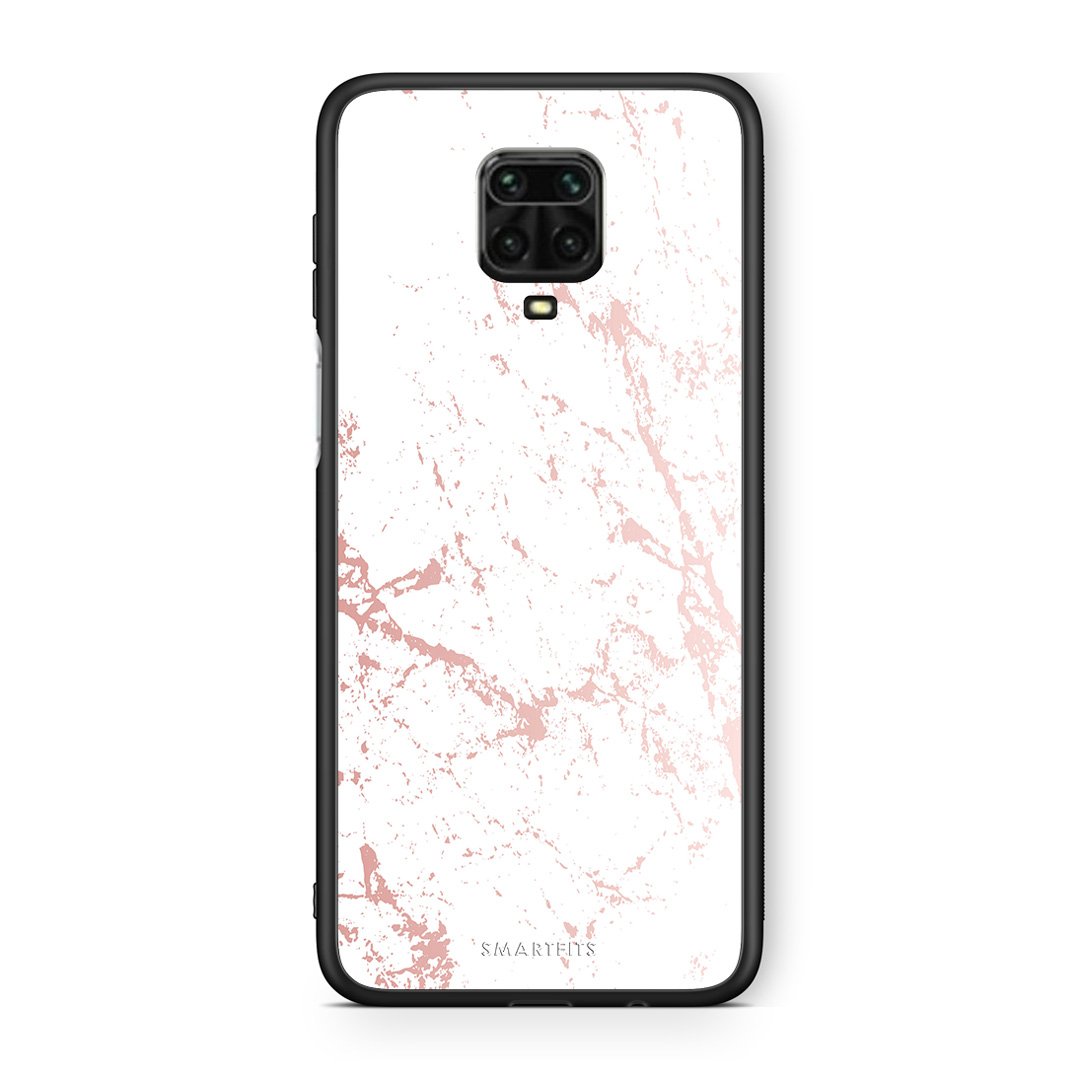 116 - Xiaomi Redmi Note 9S / 9 Pro  Pink Splash Marble case, cover, bumper