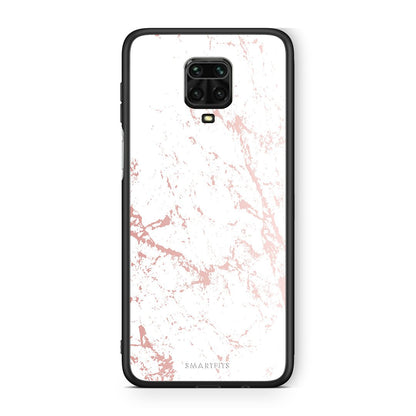 116 - Xiaomi Redmi Note 9S / 9 Pro  Pink Splash Marble case, cover, bumper