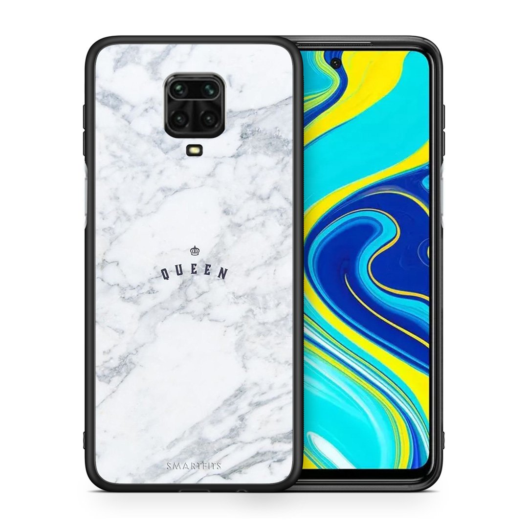 Θήκη Xiaomi Redmi Note 9S / 9 Pro Queen Marble από τη Smartfits με σχέδιο στο πίσω μέρος και μαύρο περίβλημα | Xiaomi Redmi Note 9S / 9 Pro Queen Marble case with colorful back and black bezels