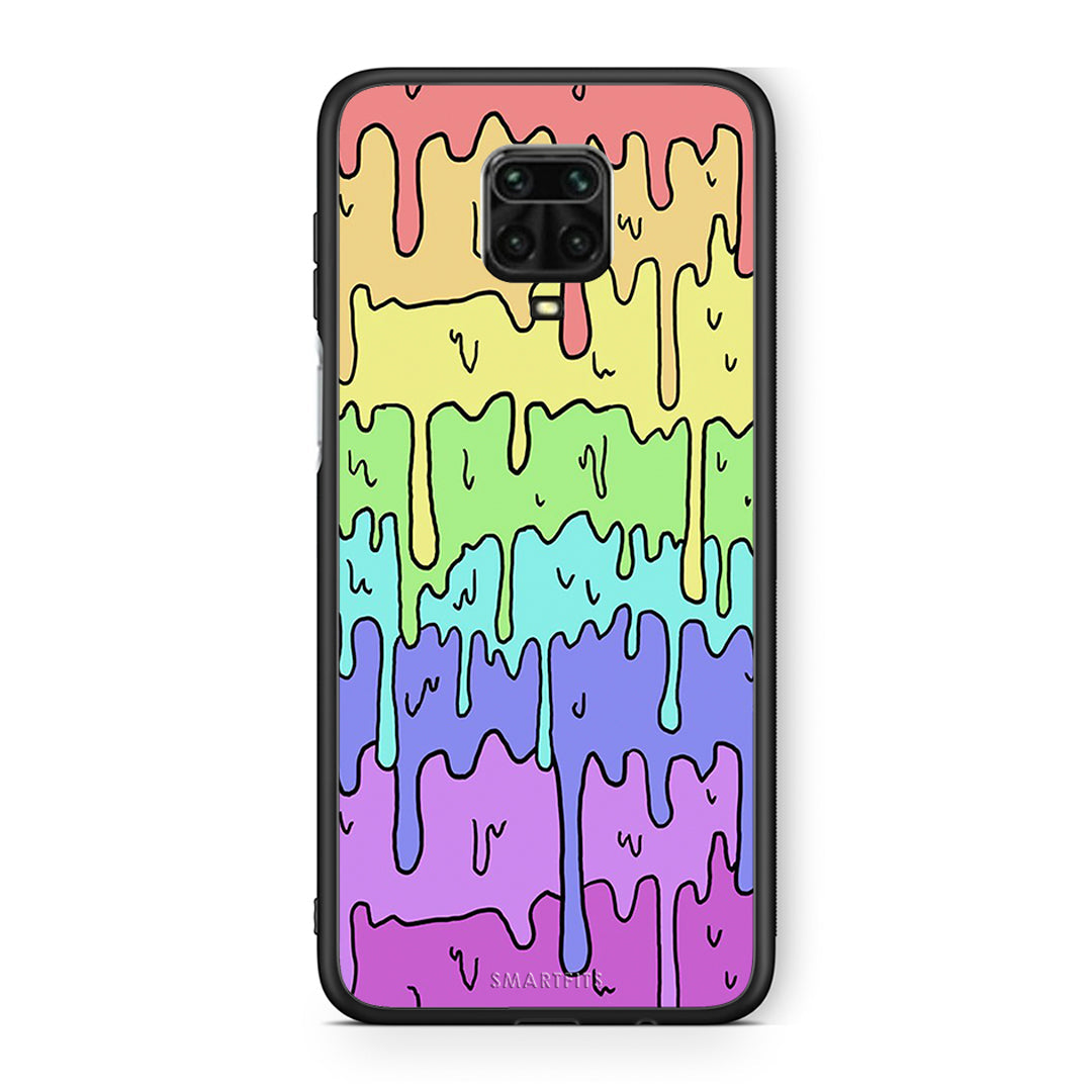 Xiaomi Redmi Note 9S / 9 Pro Melting Rainbow θήκη από τη Smartfits με σχέδιο στο πίσω μέρος και μαύρο περίβλημα | Smartphone case with colorful back and black bezels by Smartfits